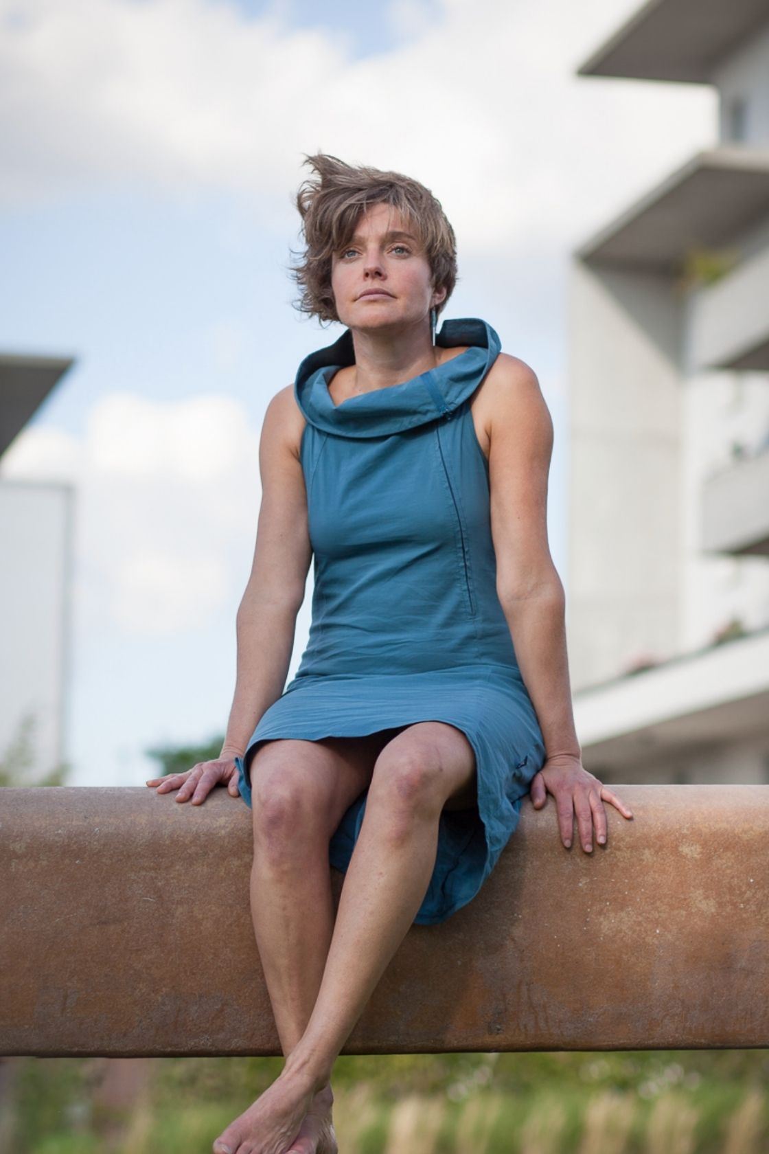 kreatives outdoor portrait für sedcard und website