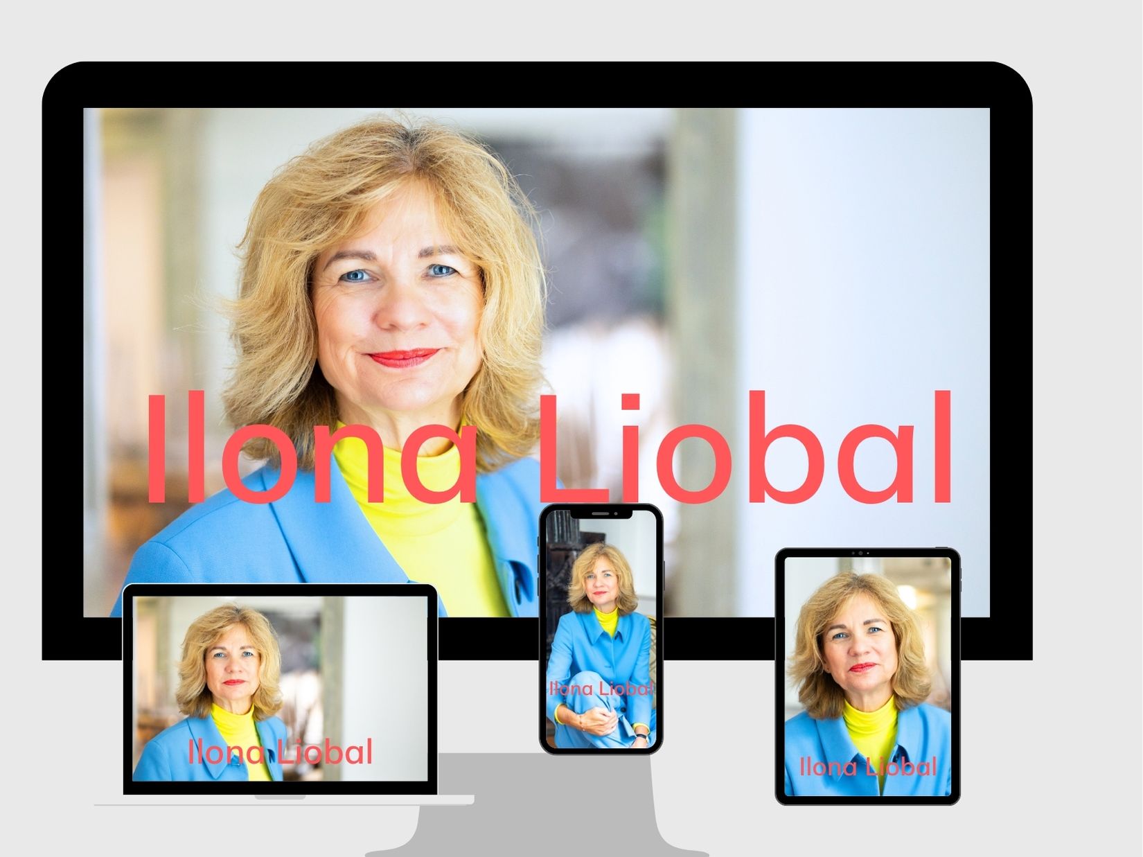 Webdesign Vorlage für Unternehmerin.